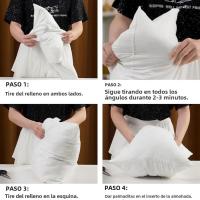 Almohada Larga De Estilo Rectangular Para Sofá Y Cama Relleno De Cojín De Poliéster 100% Core De Almohada Blanca Para Adultos - details 4