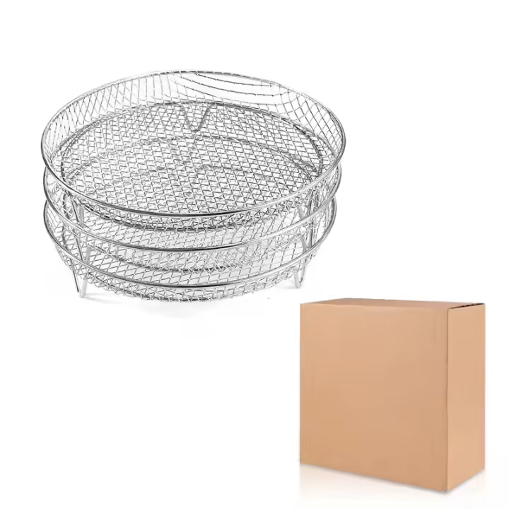 Rack De Acero Inoxidable Para Air Fryer Accesorios De Horno Y Secadora Para Cocinar Almohadillas De Hornear Y Almohadillas De Vapor Resistente Al Calor Herramientas De Cocina - 1
