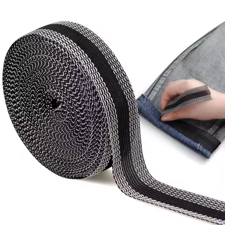 10 MèTres De Ruban Ourlet Pour Repassage, Aucune Couture Nécessaire, Ruban Thermocollant Adhésif pour Ourlet, Bande Thermocollante Ourlet, pour Rideau Pantalon Robe Jean Vêtement - 1