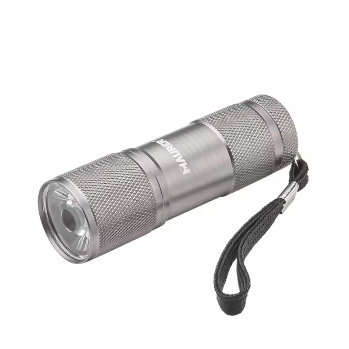 Linterna led de mano de aluminio a pilas(1 aaa) 90 lumenes 1 leds mango estriado - 1