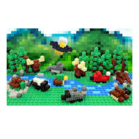 CefaToys - Pix Brix Pixel Art, juguete de construcción en horizontal, vertical y diagonalmente ,crea mosaicos, figuras en 2D y 3D, 500 piezas Verdes, compatible con otras marcas, para Niños a partir de los 6 años - details 0