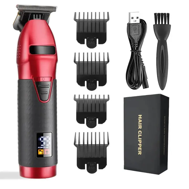 Wireless Barber Trimmer máquina de afeitar Eléctrica Profesional de Corte de pelo de los hambres - 1