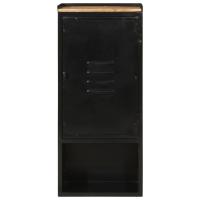 vidaXL Mueble de baño hierro y madera maciza de mango 40x27x90 cm - details 1