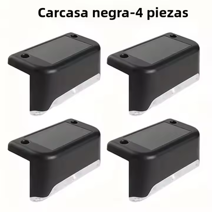 4PCS Luz Solar Para Piso Exterior IP65 Impermeable Jardín Patio Camino Puerta Solar Energía Solar Para Railing Escaleras Paso Valla - 1