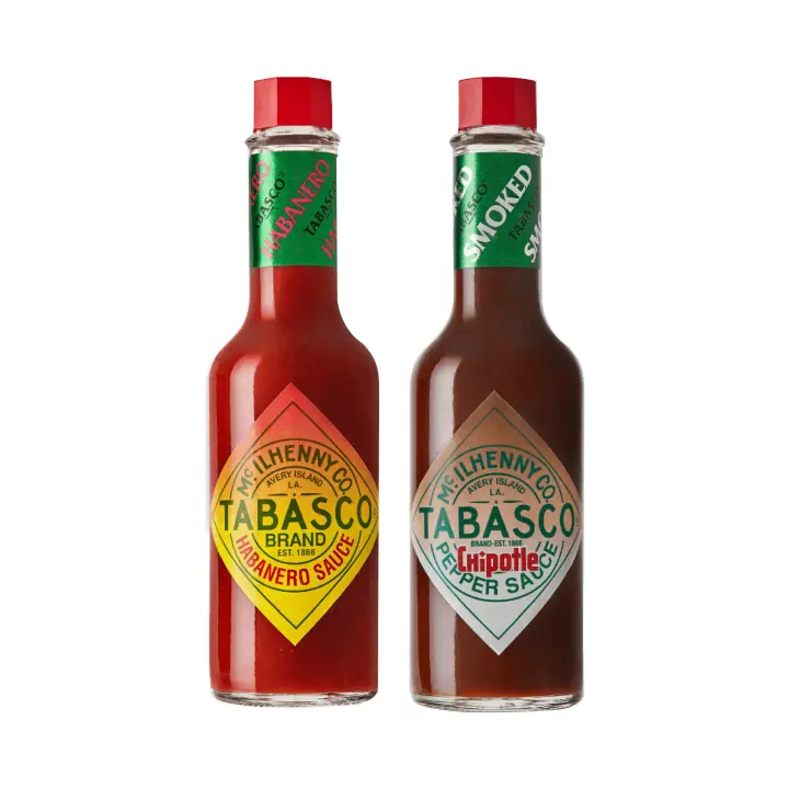 Tabasco - Packs Variados de Salsa Picante Tabasco, Botellas de 60 ml, Distintas Combinaciones, Tabasco Habanero, Tabasco Verde y Tabasco Chipotle, Sabores Únicos, Diferentes Grados de Picante - 1