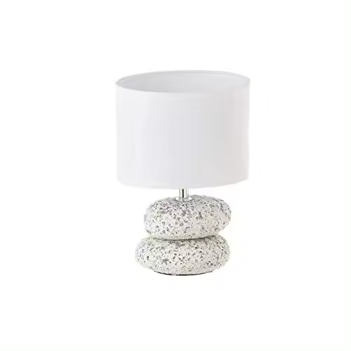 LÁMPARA CERÁMICA BLANCO-GRIS 16,70 X 16,70 X 23,50 CM-DAMDAM GO - 1