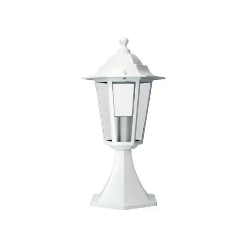 EDM Farol de aluminio y cristal blanco Ø16x40cm IP44 E27 60W EDM - 73404 Farol Iluminación Exterior Faroles Led - 1