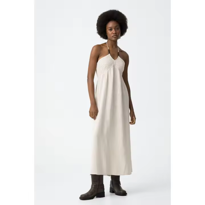 Vestido Largo Halter Tiffosi - 1