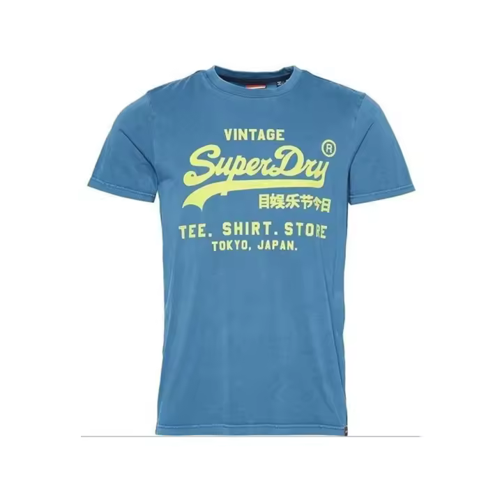 Camiseta de Manga Corta - Neon VL, Marca Superdry, Color Negro, Variedad de Tallas, Para Hombre - 1