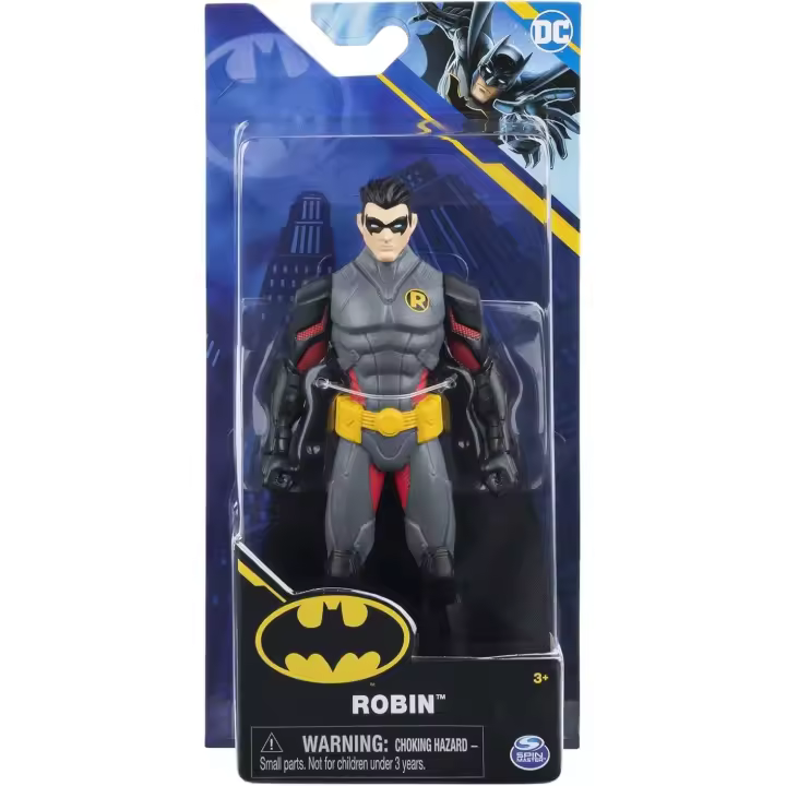 DC Comics - Liga de la Justicia - Robin - Figuras de acción - Coleccionable - Edad recomendada mayores 3 años - 1