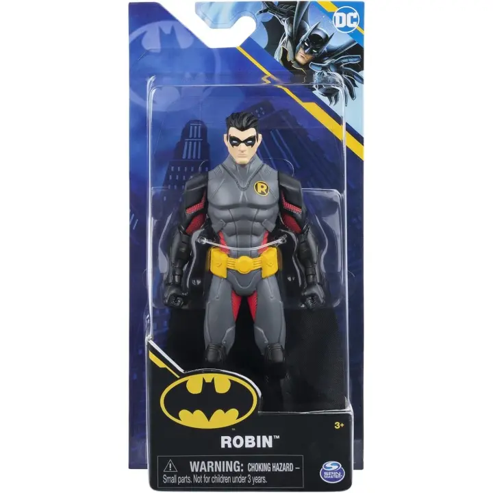 DC Comics - Liga de la Justicia - Robin - Figuras de acción - Coleccionable - Edad recomendada mayores 3 años - 1