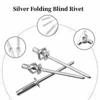 50pcs Tornillos De Aluminio Con Gran Rosca Cabeza Ciega Pull Plata Decoración Tornillo De Púa Fijaciones De Hardware 3.2mm 4.0mm 4.8mm - details 1