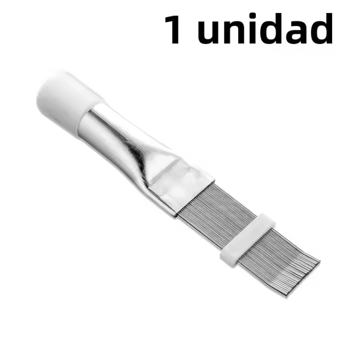 Cepillo De Limpieza Para Radiador Y Condensador De A/C De Acero Inoxidable 1/2pcs Herramienta De Reparación De Finas Comb De Aire Acondicionado Y Straightener De Bobina - 1