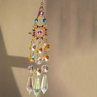 Aros De Viento Colgantes De Cristal Con Prisma De Sol Y Estrella Decoración De Pared En Rosa Para Habitación Arte Y Manualidades Para Exteriores - details 5