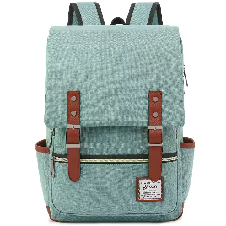 Vintage Unisex MoChila Escolar, Informal, Para Viajes, Para Portáthil, Tablet - 1
