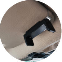 Soporte Ajustable Para Control Remoto De Puerta De Garage Clip Para Visera De Coche Soporte De Montaje En Metal Y PVC Para Tamaños 47-70mm - details 2