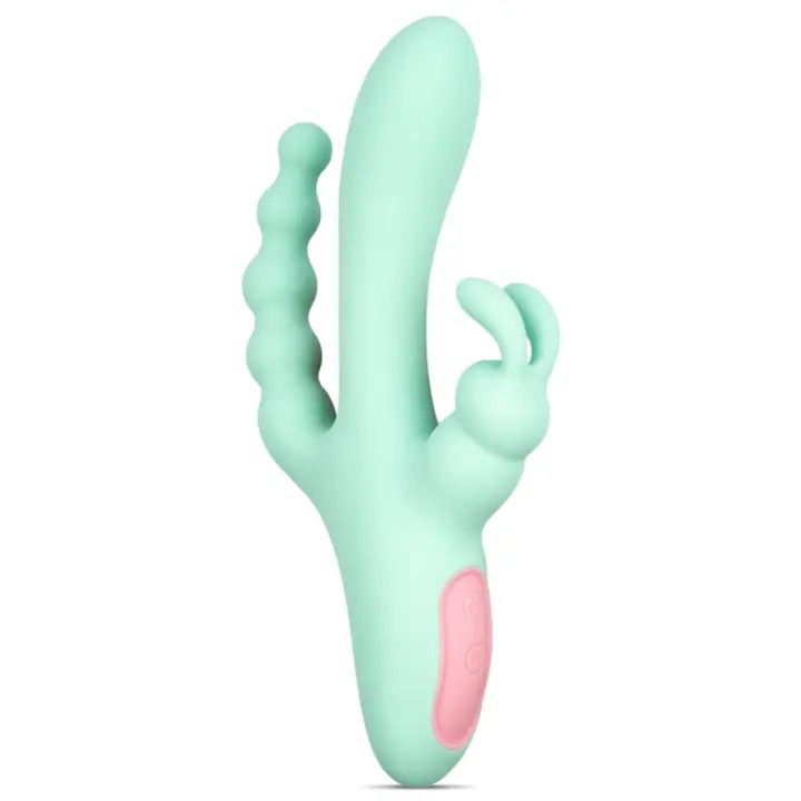 DIVERSUAL JACKY RABBIT TRIPLE VIBRADOR VAGINAL ANAL CLITORIS JUGUETES SEXUALES - 1