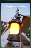 Lámpara De Camping Retro Portátil Lanternas Solares/Carga Tipo-C Luz De Emergencia Para Colgar En La Tienda De Acampar Y Escalada Al Aire Libre Jardín - details 12