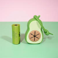 Dispensador De Bolsas De Basura En Forma De Aguacate Para Perros Con Attatchment Para Correa Herramientas Para El Hogar Y Jardín - details 1