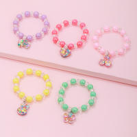 Pulseras De Corazón Colorido Con Lazo Ajustable Y Cuentas Para Niñas Set De 5 Piezas Regalo Ideal Para Cumpleaños Y Fiestas - details 2