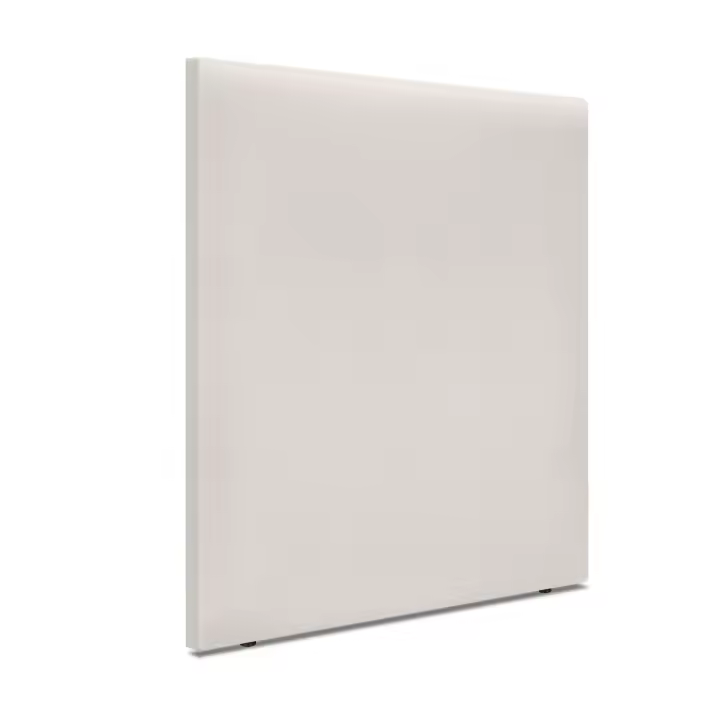 DHOME Cabecero de Polipiel o Tela Aqualine Liso Hasta el Suelo Cabeceros Cabezal Tapizado Cama (Blanco Hueso Polipiel) - 1