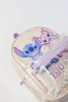 Nueva Mochila Disney Para Niños Y Niñas Con Estampado De Stitch En Color Off-White Decoración De Estrella De Lentejuelas Transparente Y Estilo Lindo De Alta Calidad - details 4