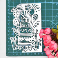 1pc Corte De Metal Para Scrapbooking DIY Album De Fotos Cartón Y Papel Corte De Cumpleaños Galleta Globo Regalo Fondo Herramienta De Manualidades - details 1