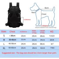 Mochila De Transporte para mascotas, bolsa frontal de malla para viajes al aire libre, productos transpirables con asa de hombro para perros y gatos pequeños - details 0