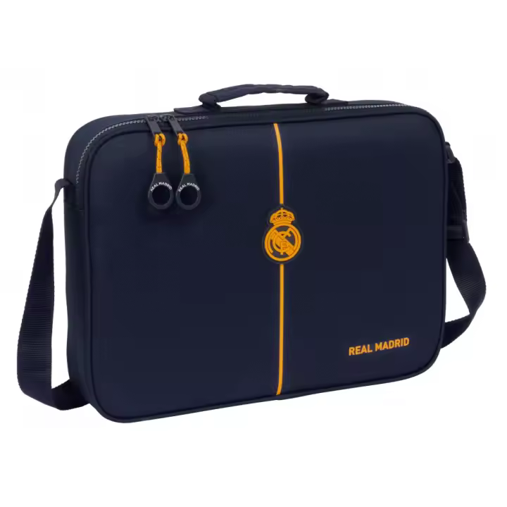 Cartera Extraescolares Real Madrid 2ª Equipación 24/25 Safta - Bolsa para Niños, Mochila Infantil - 1