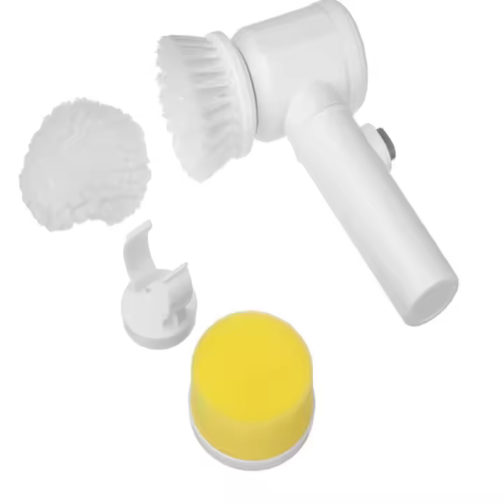 Cepillo de limpieza eléctrico, limpiador multifunción, limpiabotas eléctrico, cepillo de limpieza eléctrico portátil para cocina, baño, bañera, ducha, azulejos, alfombras, bidé, fregadero - 1