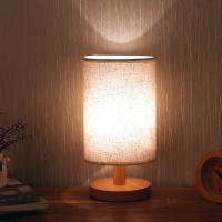 Lámpara de Mesa nórdica de tela de Madera, decoración de lámpara de noche para dormitorio, Sala de estudio, dormitorio, control remoto, led pequeño
Ideas De Luz Nocturna - details 0