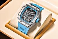 Reloj De Pulsera De Cuarzo Pagani Design 2024 Para Hombre 41MM Acero Inoxidable Cristal De Zafiro Nylon Resistente Al Agua 5Bar - details 2