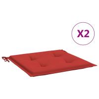 vidaXL Cojines silla de jardín 2 uds tela Oxford 50x50x3 cm Color Verde,  Rojo,  Azul y mas Cojín Decorativo de Asiento Cojines de muebles de salon - details 2
