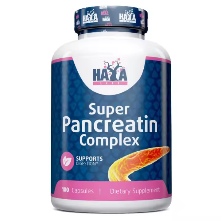 HAYA LABS Super Pancreatin Enzymes - 100 Caps. - 1