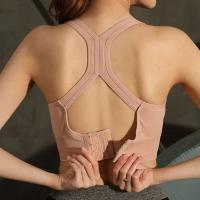 Sujetador Deportivo Sexy Para Mujer Racerback Yoga Fitness Gimnasio Shockproof Sin Costuras Secado Rápido Top Deportivo - details 3