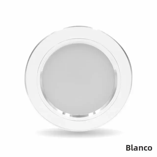 Spot De Techo Recubierto Redondo LED De Alta Brillo 220V 5W 9W 12W 15W 18W Para Comercio Y Habitación Interior Luz Bajo Techo Ajustable Sin Dimmer Material Aluminio - 1