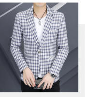 Nueva Chaqueta De Negocios Para Hombre 2024 De Alta Calidad Moda Casual Tendencia Gris Regular Cierre Frontal Soltero Polyester - details 14