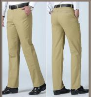 Pantalones De Trabajo Casuales Para Hombre 100% Algodón Verano Delgados Y Ligeros Estilo Clásico Negocios Moda Elásticos Talla Alta Colores Variados - details 3