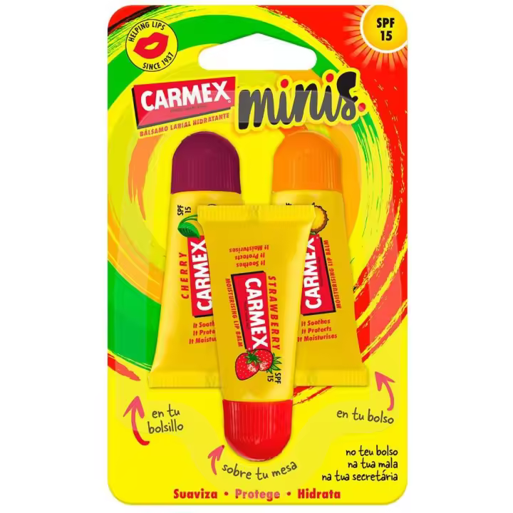 Minis Bálsamos Labiales Hidratantes Spf15 Triplo 3 U - 1