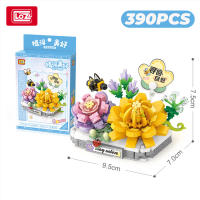 Bloques De Construcción 3D LOZ Plantas Suculentas Cactus Y Rosas Juguete De Artesanía Para Decoración Del Hogar Juguetes De Bloques Para Niños - details 7
