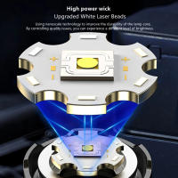 Linterna Táctica LED Portátil De Alta Potencia 30W Con Recarga Tipo-C Y Batería 18650 Zoom Telescópico Impermeable Para Expediciones Y Deportes Nocturnos - details 2