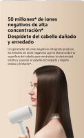Xiaomi Compact Hair Dryer H101 | 15 m/s* flujo de aire elevado | 50 millones* de iones negativos | Varios modos de flujo de aire - details 7