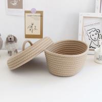 Cesta De Almacenamiento De Hilo De Algodón Oval Para Juguetes De Niños Caja De Organización De Escritorio Caja De Almacenamiento De Cosméticos Y Llaves - details 6