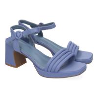 Sandalias Elegantes de Tacón para Mujer con Diseño Moderno con pulsera al tobillo en azul, beige o negro - details 0