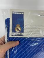 Toalla Playa Piscina infantil Real Madrid Franja Blanca Oficial 70x140cm de microfibra para niños - details 0