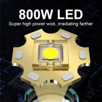 Lámpara Frontal LED Recargable De 800W Con Sensor IR Impermeable Luz De Mano Para Pesca 3500M Tamaño Super Potente 3 Modos - details 4