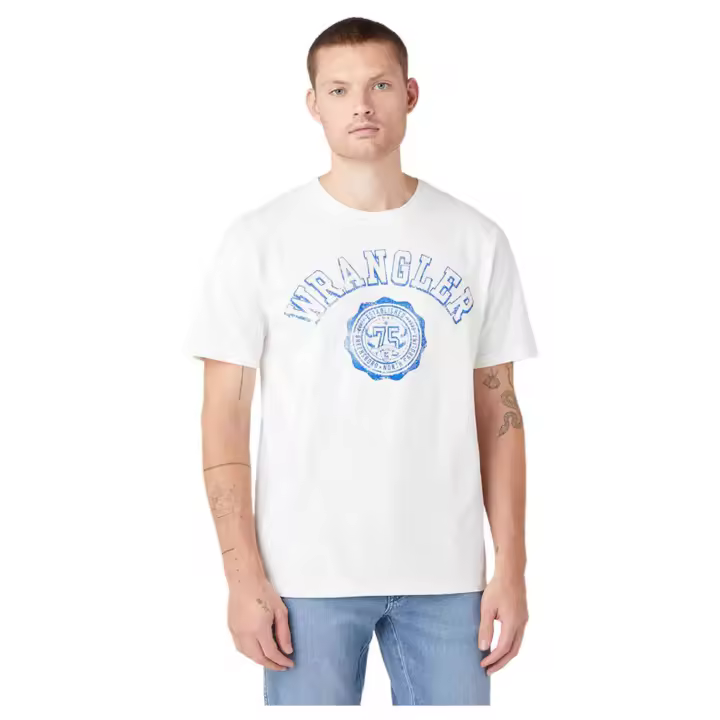 Camiseta de Manga Corta Wrangler  para hombre en color blanco - 1