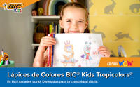 BIC Kids Tropicolors - El Set Esencial para Pequeños Artistas con 24 Lápices de Colores Surtidos  Explora, Crea y Aprende en el Cole - details 0