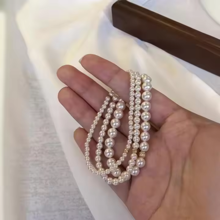 Pulsera de Perlas Zhengyuan Shijia with cuentes de Oro K, elegant y Ligera, at mejor precio. - 1