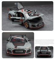 Coche Deportivo De Escala 1:24 R8 Edición De Pista Coleccionable Metal Con Puertas Abatibles Regalo Ideal Para Niños F538 - details 11